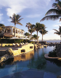 View of Palmilla Resort pool with hotel in background