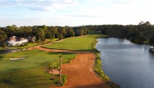 Aerial view of Sea Palms golf hole