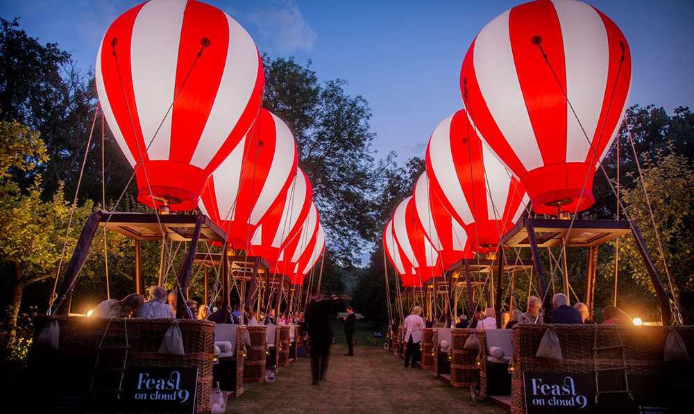 THE GROVE - Cloud 9 Dining Experience The Grove _Hot Air Balloons
